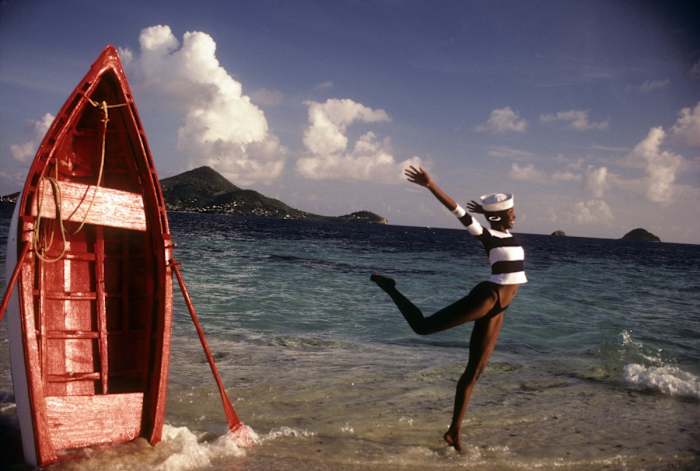 Roshumba Williams was photographed by Robert Huntzinger in St. Vincent.